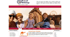 Desktop Screenshot of orientholidaysindia.com
